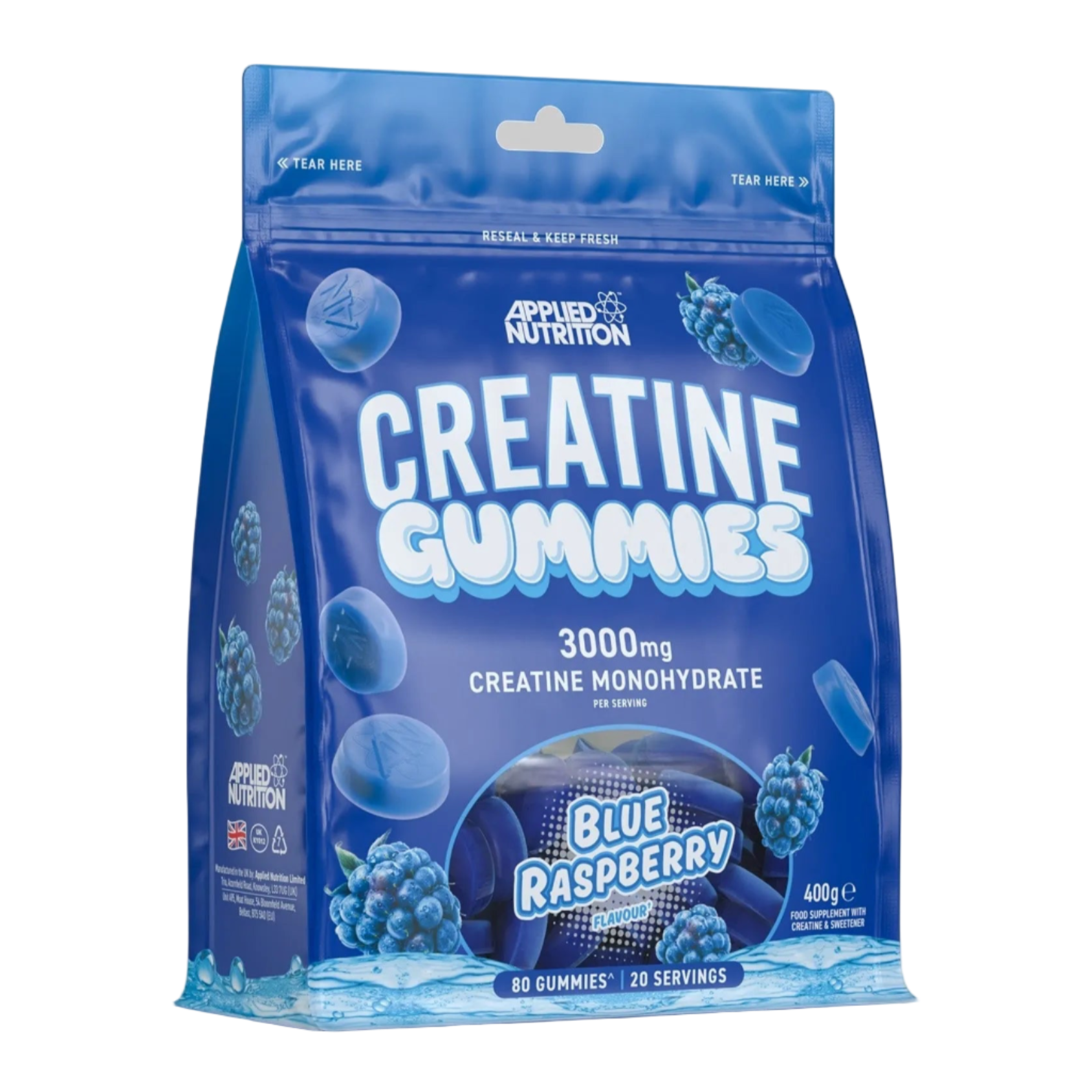 Applied Nutrition Blue Raspberry Creatine Gummies