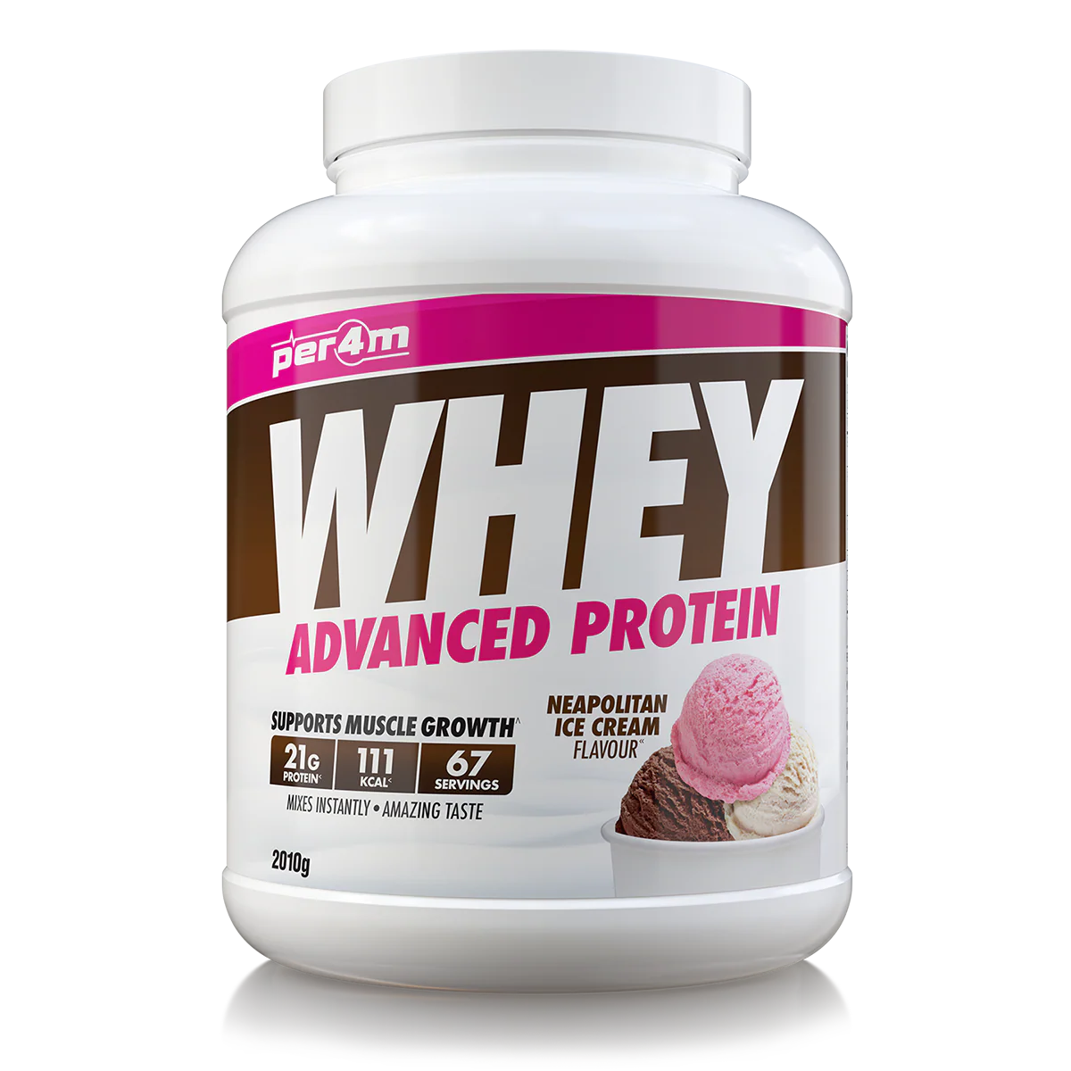 Per4m Neapolitan Ice Cream Whey Protein Powder