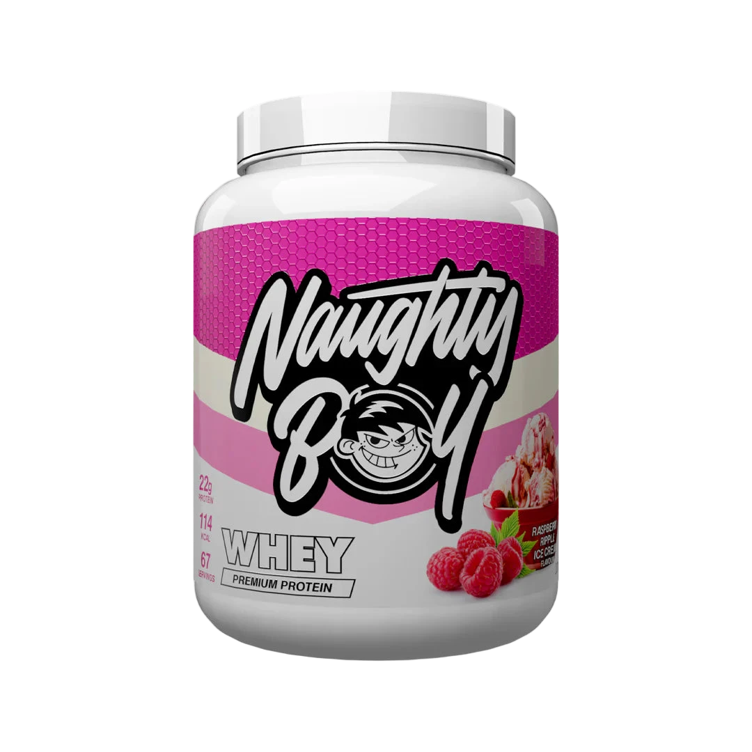 Naughty Boy Raspberry Ripple Ice Cream Whey Protein