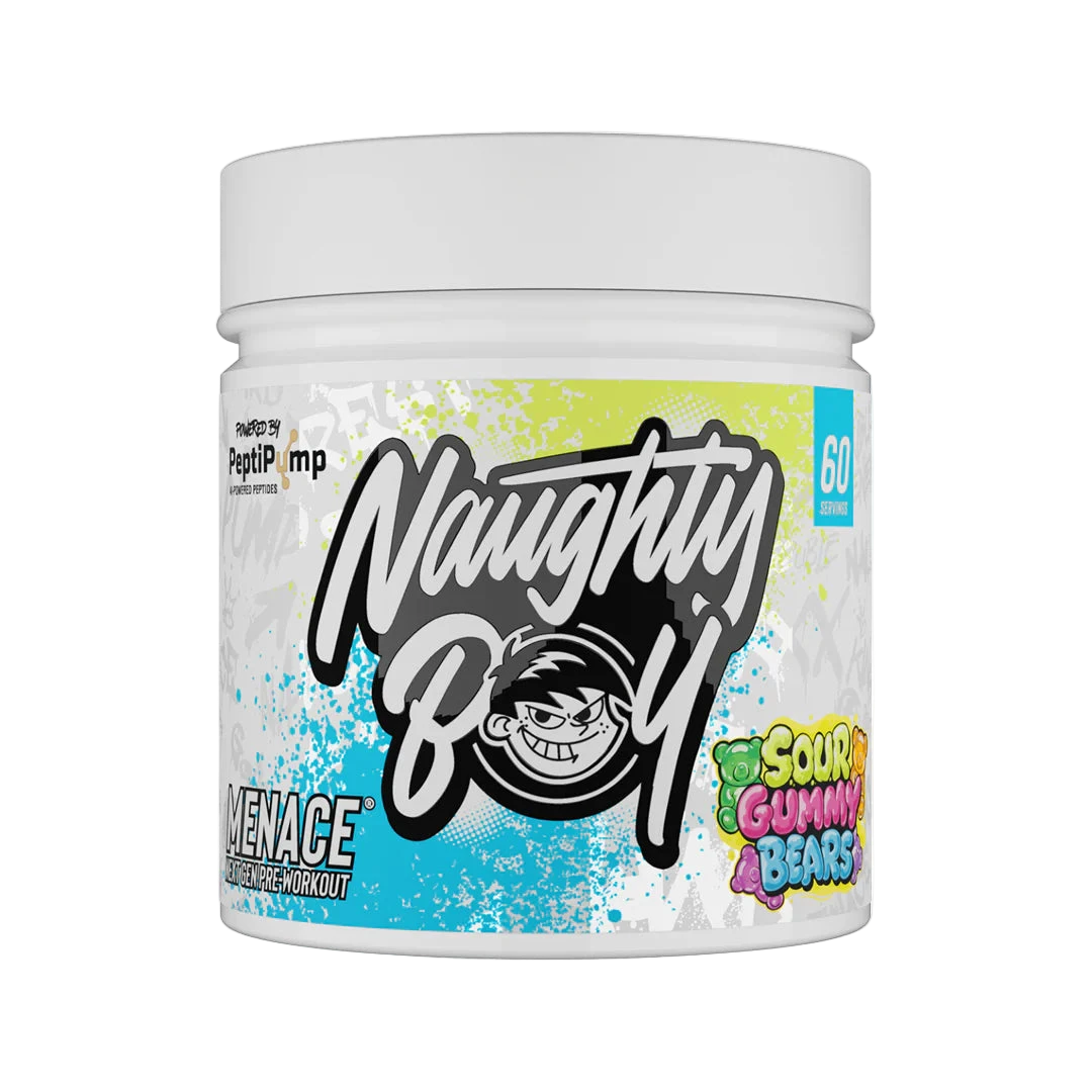 Naughty Boy Sour Gummy Bears Menace V2 Pre-Workout