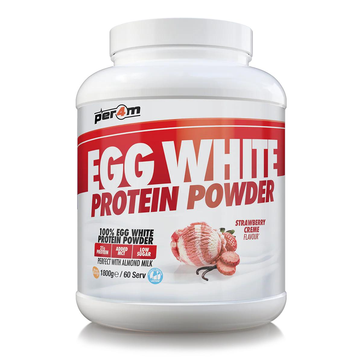 Per4m Strawberry Creme Egg White Protein Powder